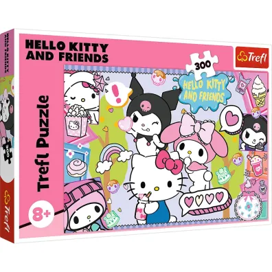 Puzzle 300 el. Szalone trio Hello Kitty Trefl