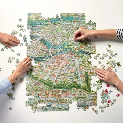 Puzzle Puzzlove CzuCzu 1000 el. Miasto Wroc�aw Bright Junior Media