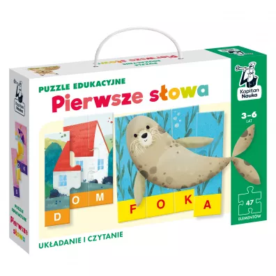Puzzle edukacyjne. Pierwsze s�owa. Kapitan Nauka Edgard