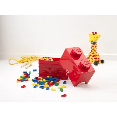 Pojemnik klocek LEGO Brick 2 Czerwony