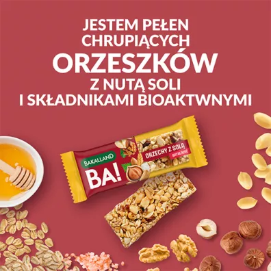 Bakalland Baton BA!lans Orzechowe Sone Trio 35 g