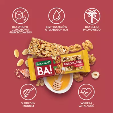 Bakalland Baton BA!lans Orzechowe Sone Trio 35 g