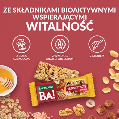 Bakalland Baton BA!lans Orzechowe Sone Trio 35 g