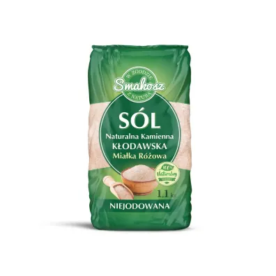 Smakosz S�l naturalna K�odawska mia�ka r�owa niejodowana 1.1 kg