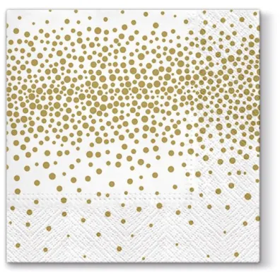Paw Serwetki 33x33cm Confetti (gold)
