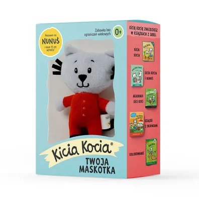 Maskotka Nunu� w pude�ku. Kicia Kocia Media Rodzina