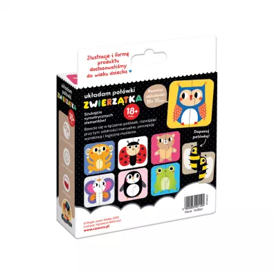 Puzzle Ukadam powki Zwierzta Bright Junior Media