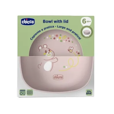 Chicco Miseczka z pokrywk beowa 6m+