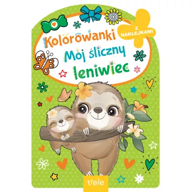 M�j �liczny leniwiec. Kolorowanka z wykrojnikiem
