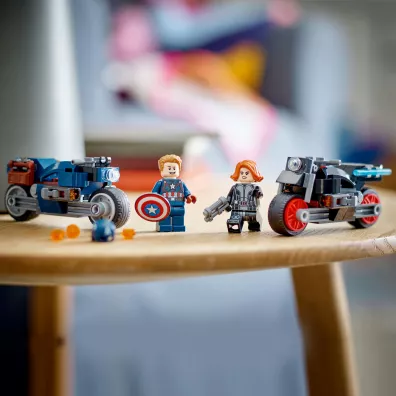 LEGO Marvel Super Heroes Motocykle Czarnej Wdowy i Kapitana Ameryki 76260
