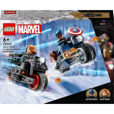 LEGO Marvel Super Heroes Motocykle Czarnej Wdowy i Kapitana Ameryki 76260