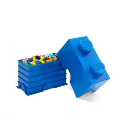 Pojemnik klocek LEGO Brick 2 Niebieski