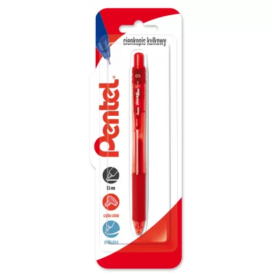 Pentel Cienkopis kulkowy EnerGel BLN105 czerwony 0.5mm