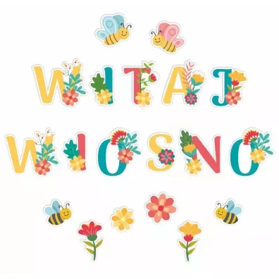 LearnHow Dekoracje okienne wiosrenne Witaj wiosno 19 szt.
