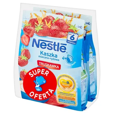 Nestle Kaszka mleczno-ry�owa truskawka po 6. miesi�cu 2 x 230 g