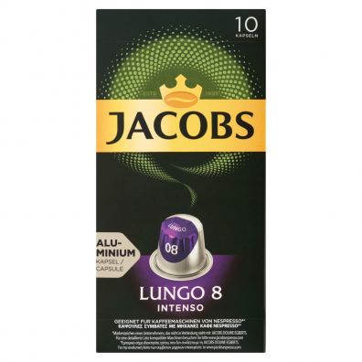 Jacobs Lungo Intenso Kawa mielona w kapsukach system Nespresso 10 x 5,2 g