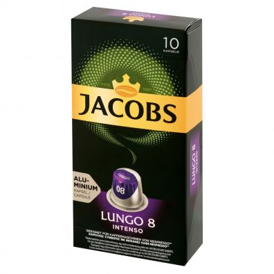 Jacobs Lungo Intenso Kawa mielona w kapsukach system Nespresso 10 x 5,2 g