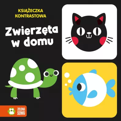 Ksieczka kontrastowa. Zwierzta w domu
