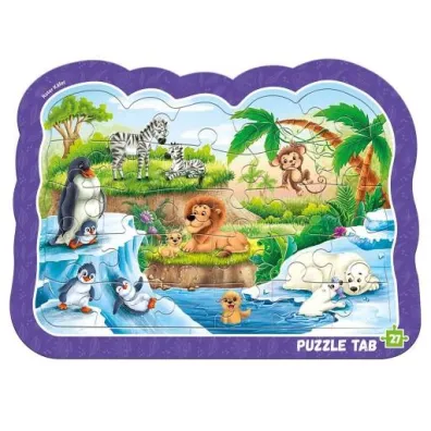 Puzzle ramkowe 24 el. Zwierzeta w zoo Roter Kafer