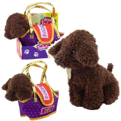 Piesek pudel w torbie LeanToys