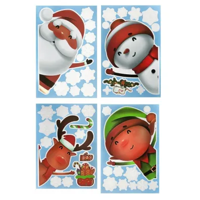 dpCraft Elektostatyczne naklejki na szyb�  Jolly Christmas 46szt.