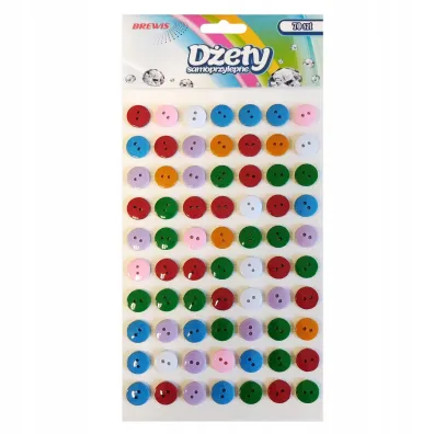 Brewis D�ety samoprzylepne guziki 70 szt.