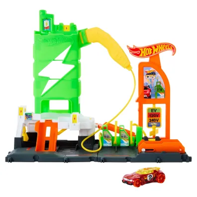 Hot Wheels. City Superstacja �adowania samochod�w Mattel