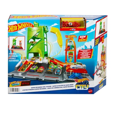 Hot Wheels. City Superstacja �adowania samochod�w Mattel