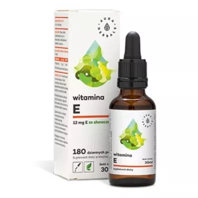 Aura Herbals Witamina E Suplement Diety w kroplach 30 ml