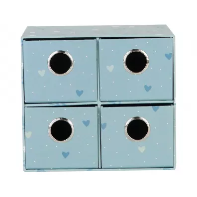 Pude�ko na biurko z 4 szufladkami Sweet Blue