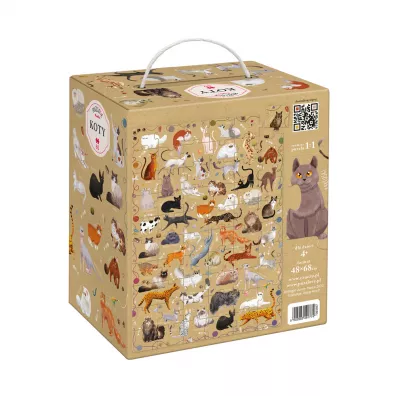 Puzzle 60 el. Puzzlove Czuczu. Koty Bright Junior Media