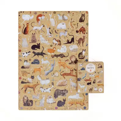 Puzzle 60 el. Puzzlove Czuczu. Koty Bright Junior Media