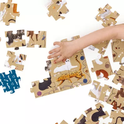 Puzzle 60 el. Puzzlove Czuczu. Koty Bright Junior Media