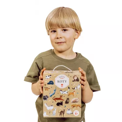 Puzzle 60 el. Puzzlove Czuczu. Koty Bright Junior Media