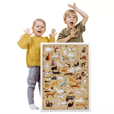 Puzzle 60 el. Puzzlove Czuczu. Koty Bright Junior Media