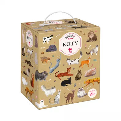 Puzzle 60 el. Puzzlove Czuczu. Koty Bright Junior Media
