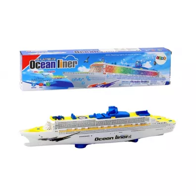 Statek pasa�erski z d�wi�kiem i �wiat�em LeanToys