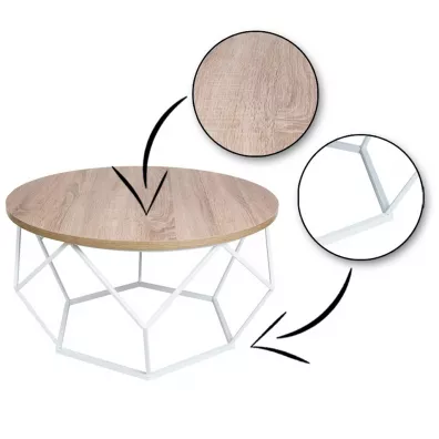 HowHomely Stolik kawowy Diamond 70 cm