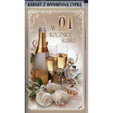 Karo Karnet Rocznica �lubu K2SC z wymienn� cyfr�