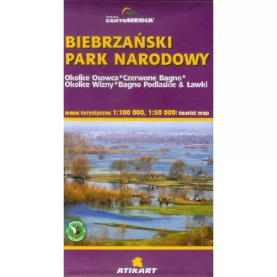 Biebrza�ski Park Narodowy mapa turystyczna 1:100 000