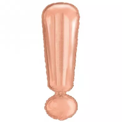 Amscan Balon foliowy znak ! r�owe z�oto 28x86cm