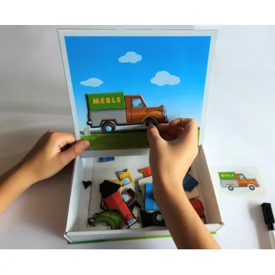 Puzzle magnetyczne Uk�adanka samochody Alexander