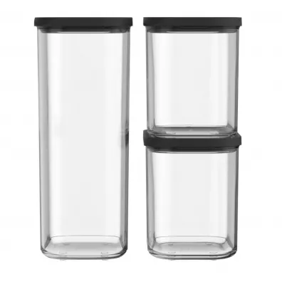 Mepal Zestaw pojemnik�w Modula Black 10699554040 2 l + 2 x 1 l