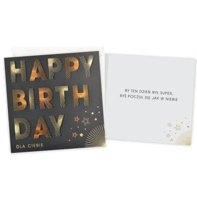 Kukartka Karnet Urodziny (m�skie, happy birthday)