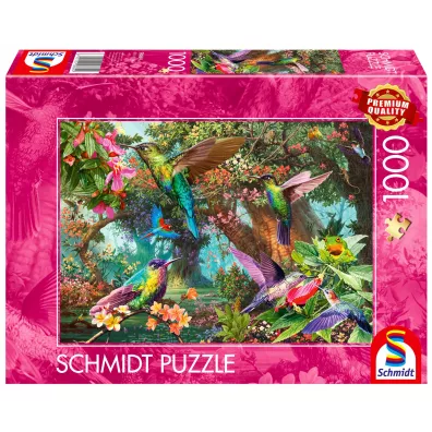 Puzzle 1000 el. PQ Kolorowe kolibry Schmidt