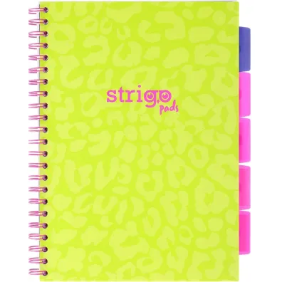 Strigo Ko�ozeszyt Pads A4 Neon zielony kratka 100 kartek
