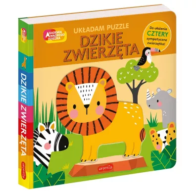 Dzikie zwierzta. Akademia mdrego dziecka. Ukadam puzzle