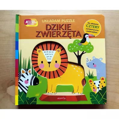 Dzikie zwierzta. Akademia mdrego dziecka. Ukadam puzzle
