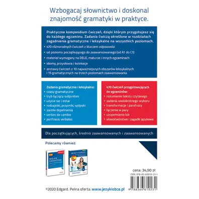 Wielki zbi�r �wicze� z j�zyka hiszpa�skiego. Testy gramatyczne i leksykalne. Poziom A1-C1