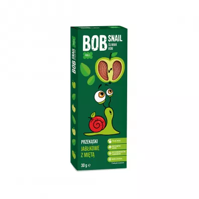 Bob Snail Przekska jabkowo-mitowa z owocw bez dodatku cukru 30 g